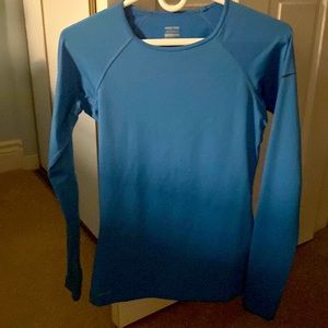 Nike blue work out top size small